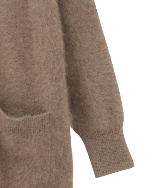 【l’heritage martinique/レリタージュ マルティニーク】ラクーンロングカーディガン 詳細画像 キャメル 5