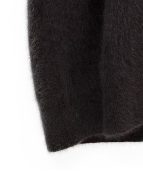【l’heritage martinique/レリタージュ マルティニーク】ラクーンロングカーディガン 詳細画像 チャコール 5