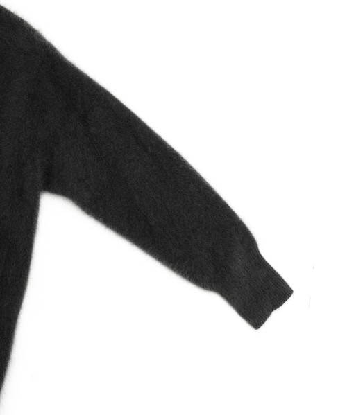 【l’heritage martinique/レリタージュ マルティニーク】ラクーンロングカーディガン 詳細画像 チャコール 6