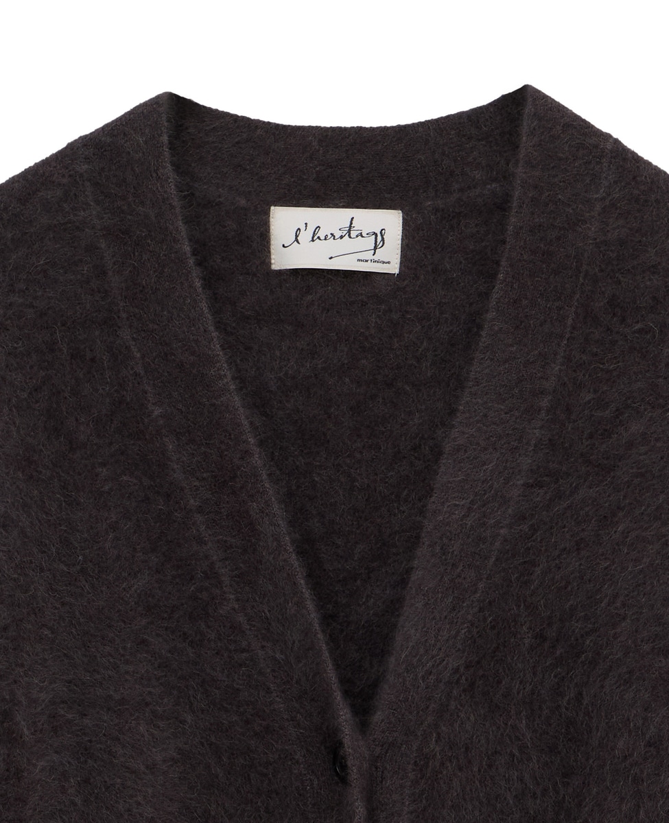 あい　　　マルティニーク　ラクーン　カーディガン　グリーン l’heritage martinique/レリタージュ マルティニーク