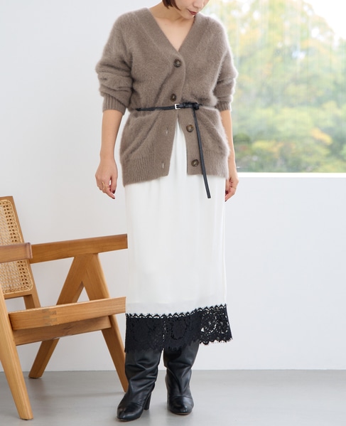 《定番》FOXファーカーディガン 詳細画像 トープ 2