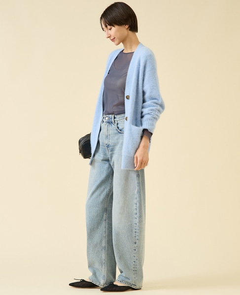 《定番》FOXファーカーディガン 詳細画像 サックス 5