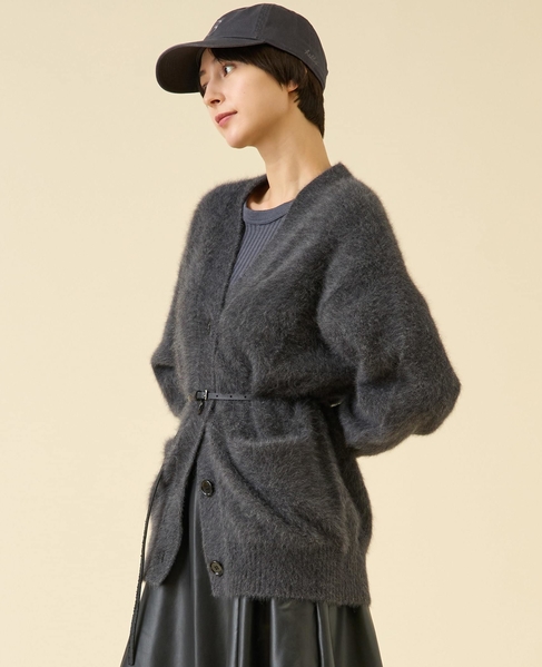 《定番》FOXファーカーディガン 詳細画像 チャコール 3