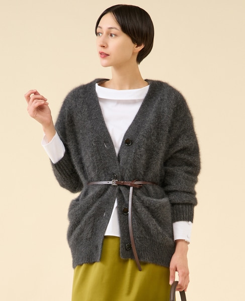 《定番》FOXファーカーディガン 詳細画像 チャコール 4