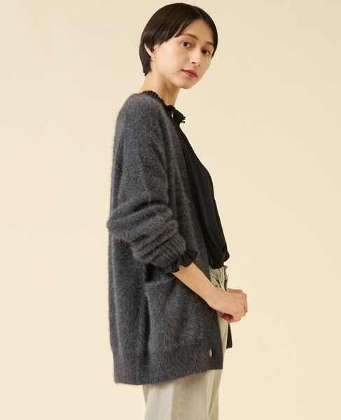 《定番》FOXファーカーディガン 詳細画像 チャコール 8