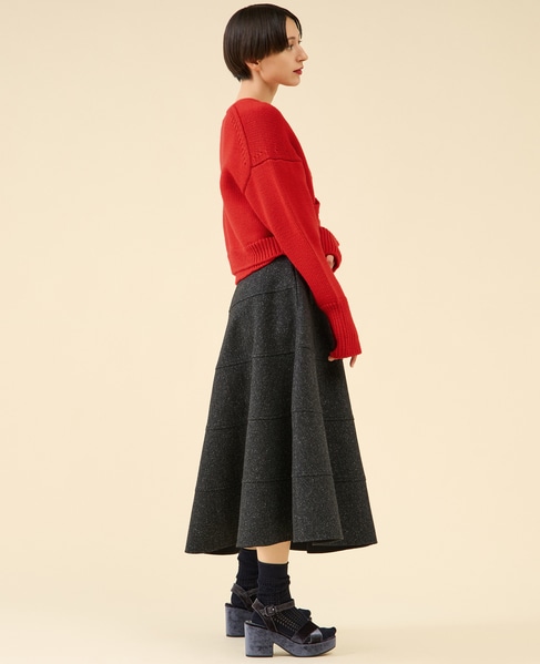 ローゲージウールカーディガン（アンサンブル可） 詳細画像 レッド 8