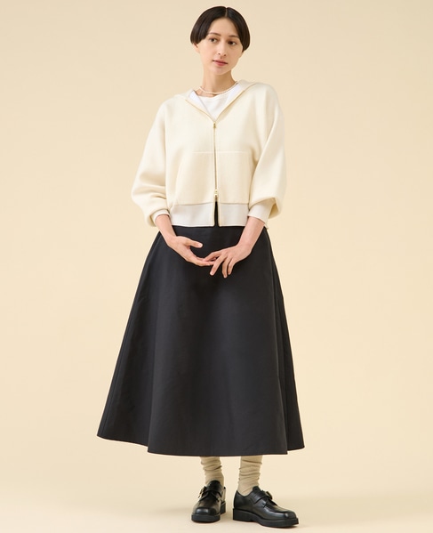 ダブルフェイスニットパーカー 詳細画像 ホワイト 4