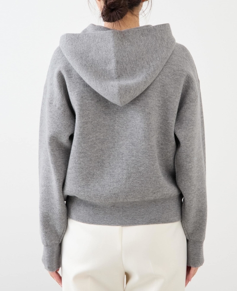 ダブルフェイスニットパーカー 詳細画像 グレー 13