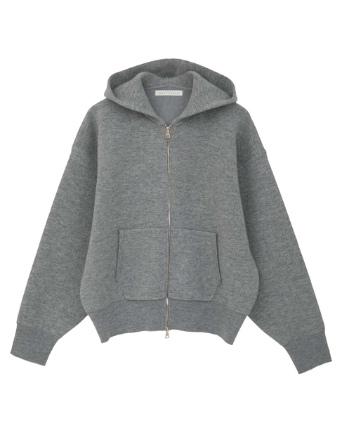 ダブルフェイスニットパーカー 詳細画像 グレー 16