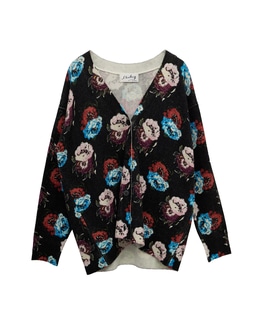 【l’heritage martinique/レリタージュ マルティニーク】フラワープリントカーディガン