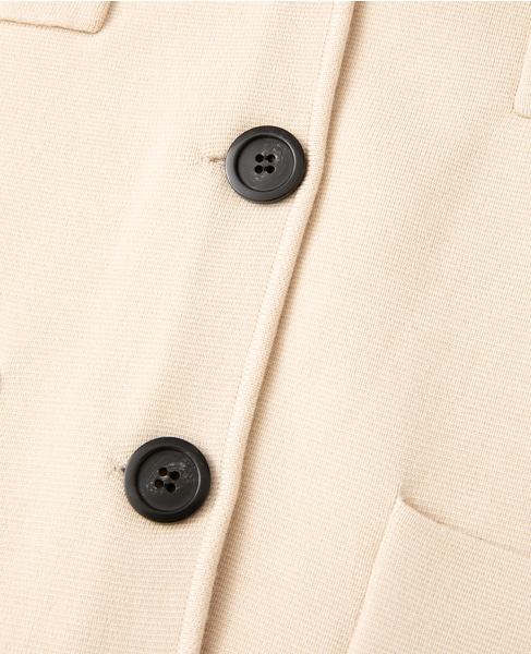 【l’heritage martinique/レリタージュ マルティニーク】ミラノリブジャケットカーディガン 詳細画像 アイボリー 7