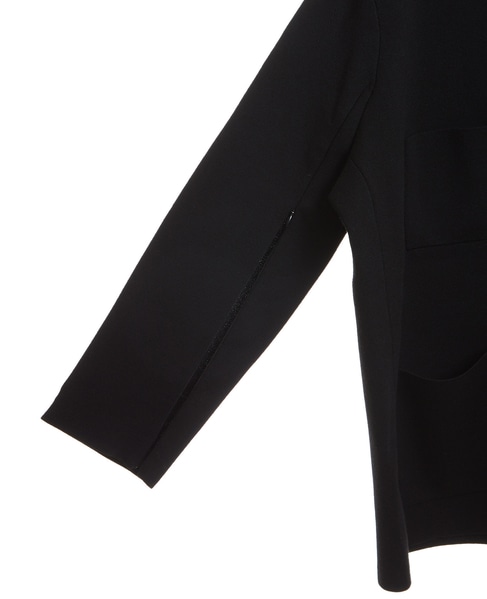 【l’heritage martinique/レリタージュ マルティニーク】ミラノリブジャケットカーディガン 詳細画像 ブラック 4