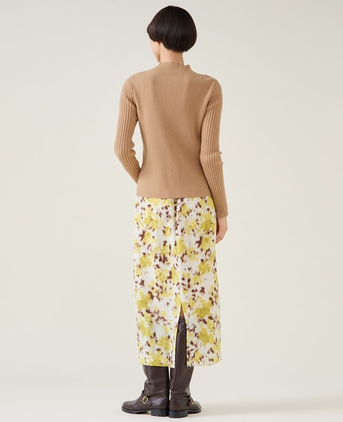 ウールリブスタンドカーディガン 詳細画像 キャメル 6