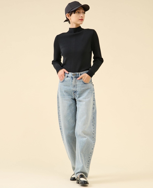 ウールリブスタンドカーディガン 詳細画像 ブラック 6