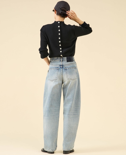 ウールリブスタンドカーディガン 詳細画像 ブラック 8