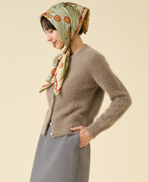 FOXカシミヤパールカーディガン（一部WEB限定カラー