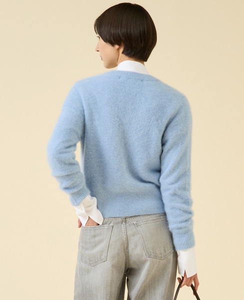 FOXカシミヤパールカーディガン（一部WEB限定カラー ） 詳細画像 サックス 3