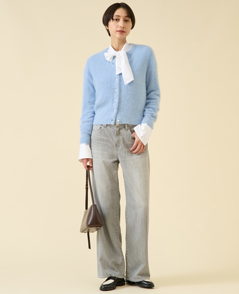 FOXカシミヤパールカーディガン（一部WEB限定カラー ） 詳細画像 サックス 4