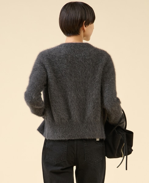FOXカシミヤパールカーディガン（一部WEB限定カラー ） 詳細画像 チャコール 5