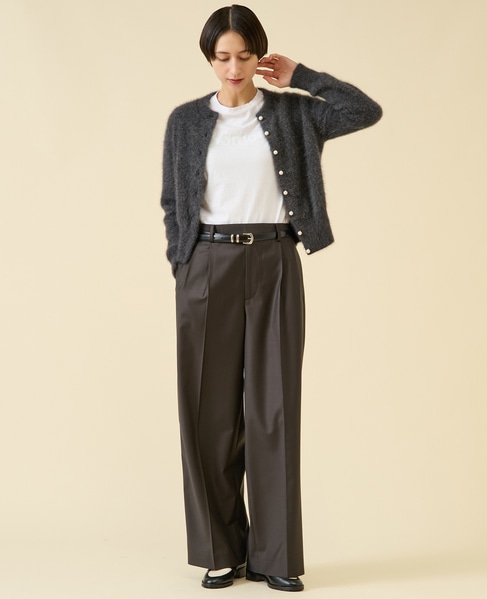 FOXカシミヤパールカーディガン（一部WEB限定カラー ） 詳細画像 チャコール 6