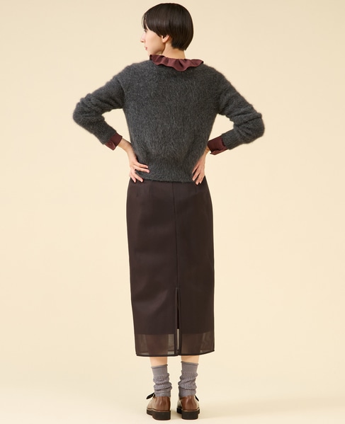FOXカシミヤパールカーディガン（一部WEB限定カラー ） 詳細画像 チャコール 9