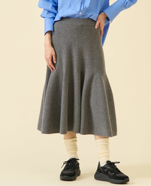 ミラノリブスカート（セットアップ可） 詳細画像 グレー 4