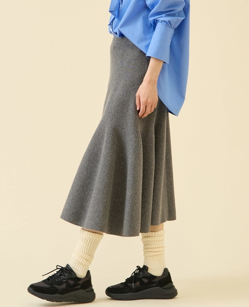 ミラノリブスカート（セットアップ可） 詳細画像 グレー 5