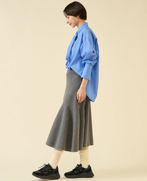 ミラノリブスカート（セットアップ可） 詳細画像 グレー 7