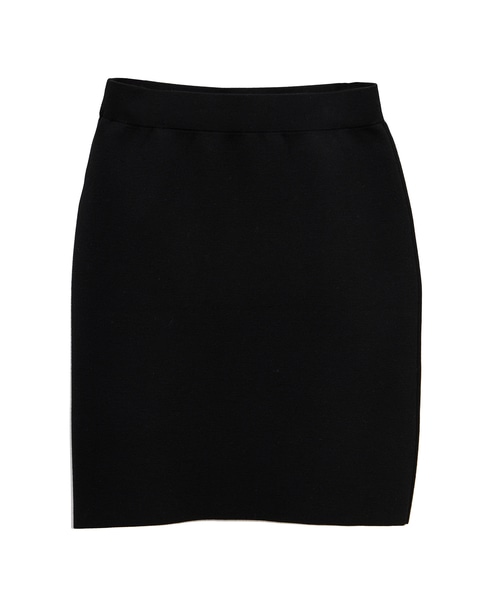 【l’heritage martinique/レリタージュ マルティニーク】ミラノリブミニスカート 詳細画像 ブラック 1