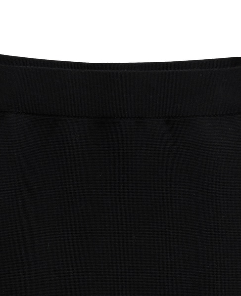 【l’heritage martinique/レリタージュ マルティニーク】ミラノリブミニスカート 詳細画像 ブラック 2