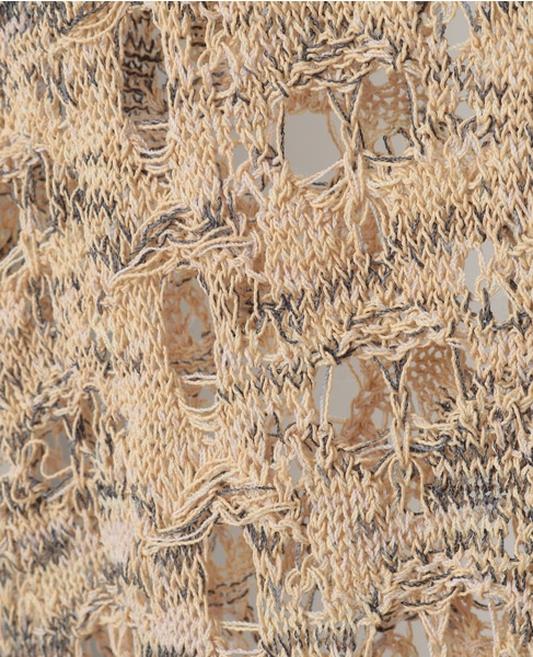 シルクミックスメランジニット（フロンタブル） 詳細画像 ベージュ 6