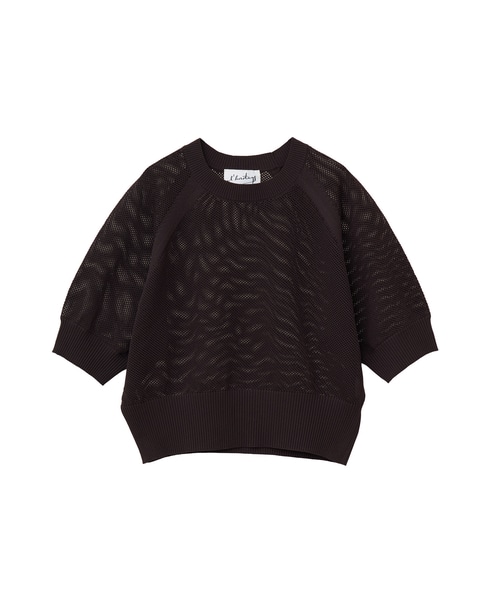 【l’heritage martinique/レリタージュ マルティニーク】メッシュラグランプルオーバー 詳細画像 ブラウン 1