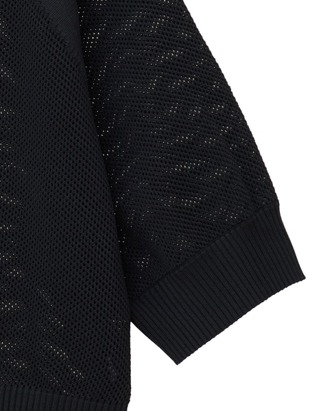 【l’heritage martinique/レリタージュ マルティニーク】メッシュラグランプルオーバー 詳細画像 ブラック 4