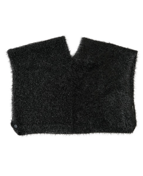 【l’heritage martinique/レリタージュ マルティニーク】フェザーヤーンショルダーウォーマー 詳細画像 ブラック 8