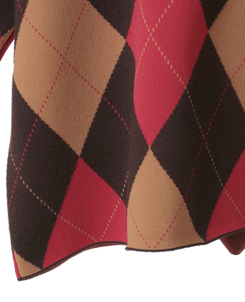 【l’heritage martinique/レリタージュ マルティニーク】アーガイル5分丈プルオーバー 詳細画像 キャメル 5