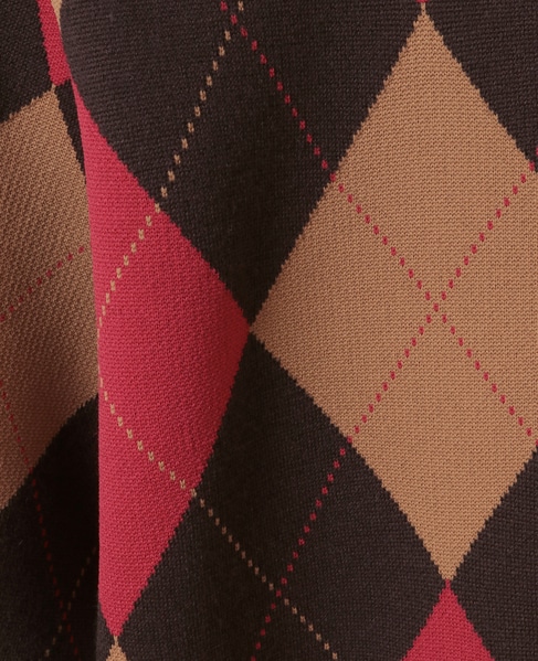 【l’heritage martinique/レリタージュ マルティニーク】アーガイル5分丈プルオーバー 詳細画像 キャメル 6