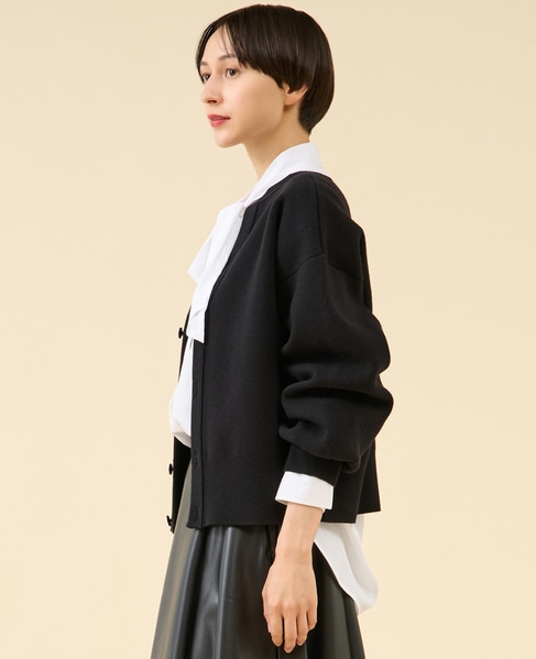 ミラノリブフロンタブルプルオーバー（セットアップ可） 詳細画像 ブラック 2