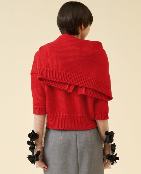 ローゲージウールプルオーバー（アンサンブル可） 詳細画像 レッド 3