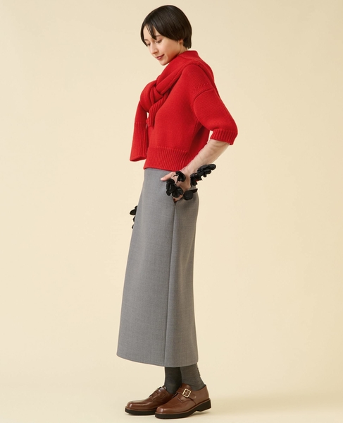 ローゲージウールプルオーバー（アンサンブル可） 詳細画像 レッド 5