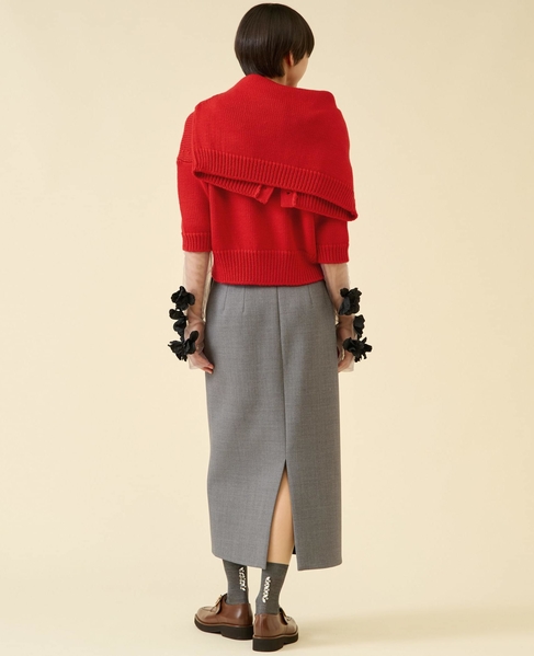 ローゲージウールプルオーバー（アンサンブル可） 詳細画像 レッド 6
