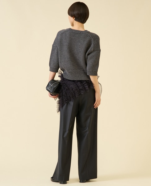 ローゲージウールプルオーバー（アンサンブル可） 詳細画像 チャコール 7