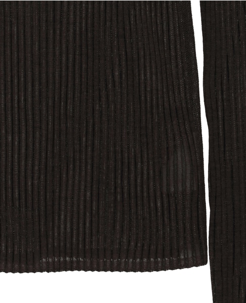 シアープレーティングニット 詳細画像 ブラウン 5