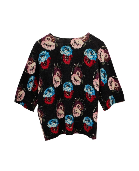 【l’heritage martinique/レリタージュ マルティニーク】フラワープリントプルオーバー 詳細画像 ブラック 2