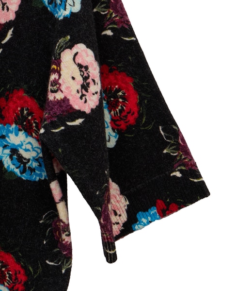 【l’heritage martinique/レリタージュ マルティニーク】フラワープリントプルオーバー 詳細画像 ブラック 4