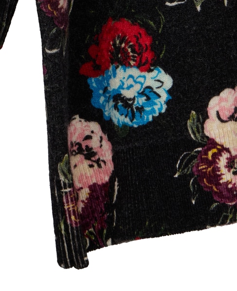 【l’heritage martinique/レリタージュ マルティニーク】フラワープリントプルオーバー 詳細画像 ブラック 5