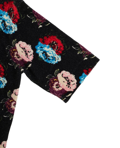 【l’heritage martinique/レリタージュ マルティニーク】フラワープリントプルオーバー 詳細画像 ブラック 6