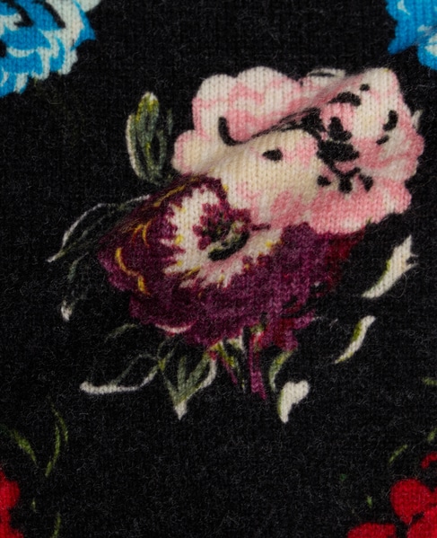 【l’heritage martinique/レリタージュ マルティニーク】フラワープリントプルオーバー 詳細画像 ブラック 7