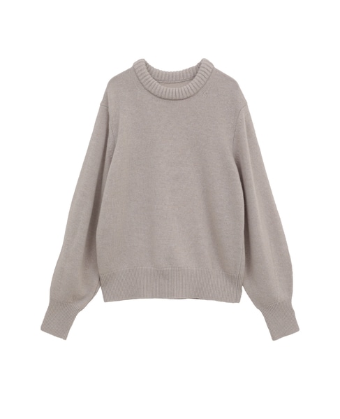 【l’heritage martinique/レリタージュ マルティニーク】クルーネックプルオーバー 詳細画像 ベージュ 1