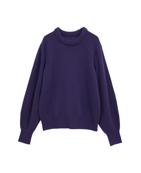 【l’heritage martinique/レリタージュ マルティニーク】クルーネックプルオーバー 詳細画像 パープル 1