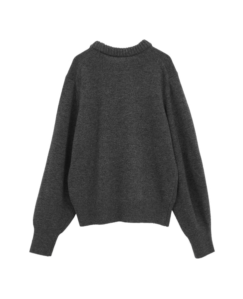 【l’heritage martinique/レリタージュ マルティニーク】クルーネックプルオーバー 詳細画像 グレー 2